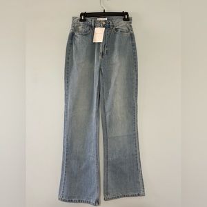 Oak + Fort mid rise jeans